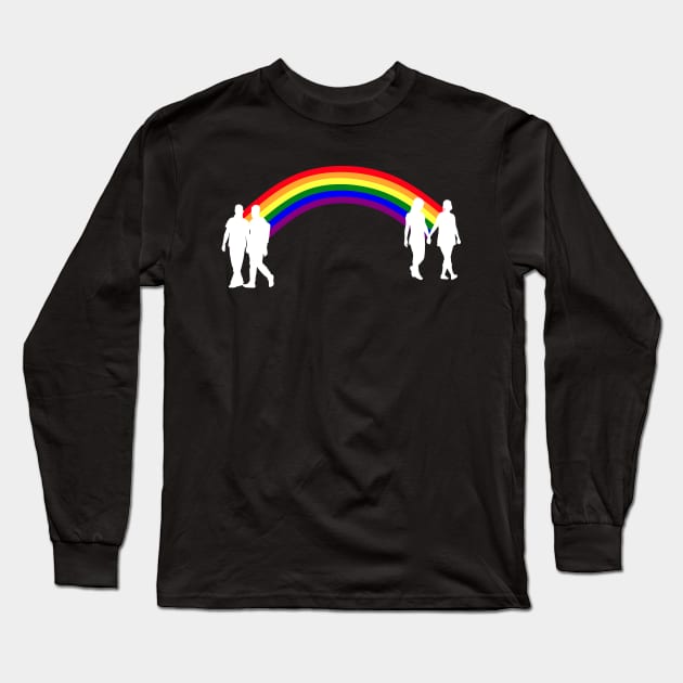 Rainbow's end (white version) Long Sleeve T-Shirt by shallotman